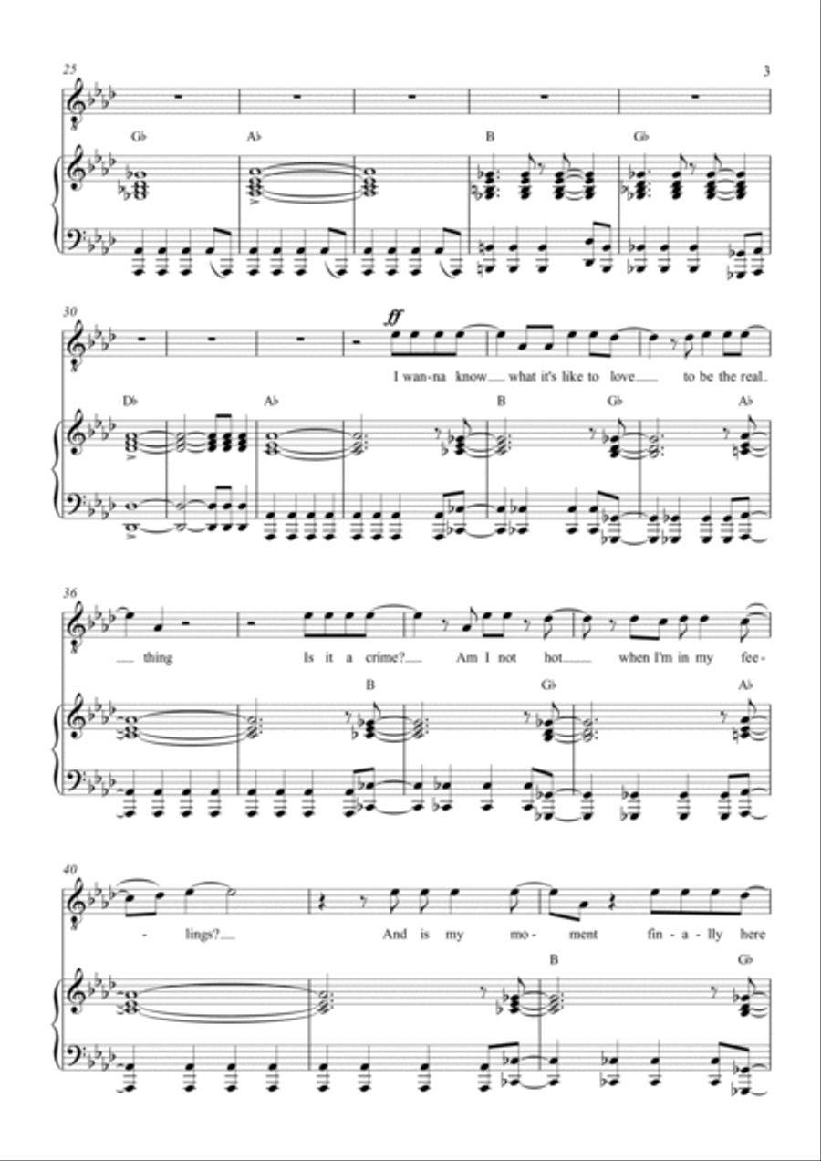 I'm Just Ken Piano, Vocal, Guitar scores gallery preview page 3