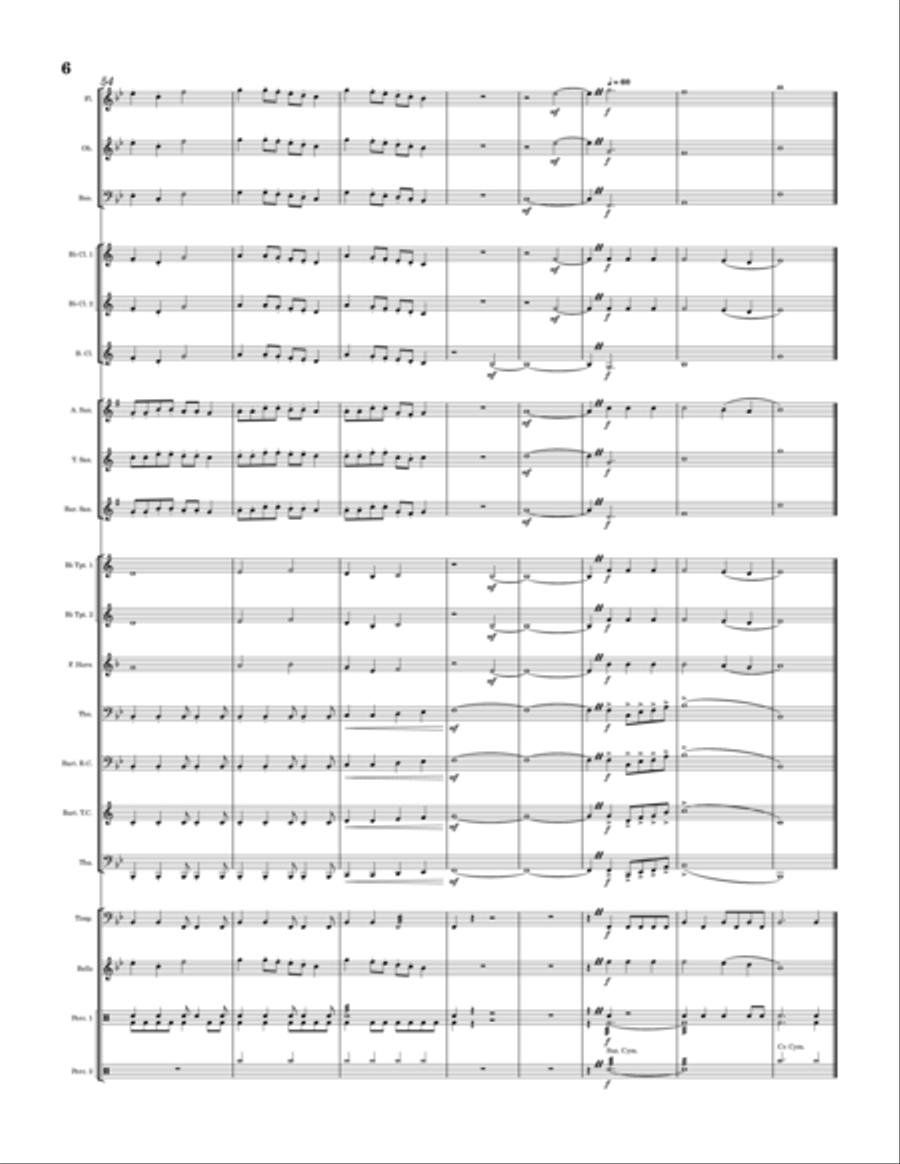 Wildflower Fields Wildflower Fields Concert Band scores gallery preview page 6