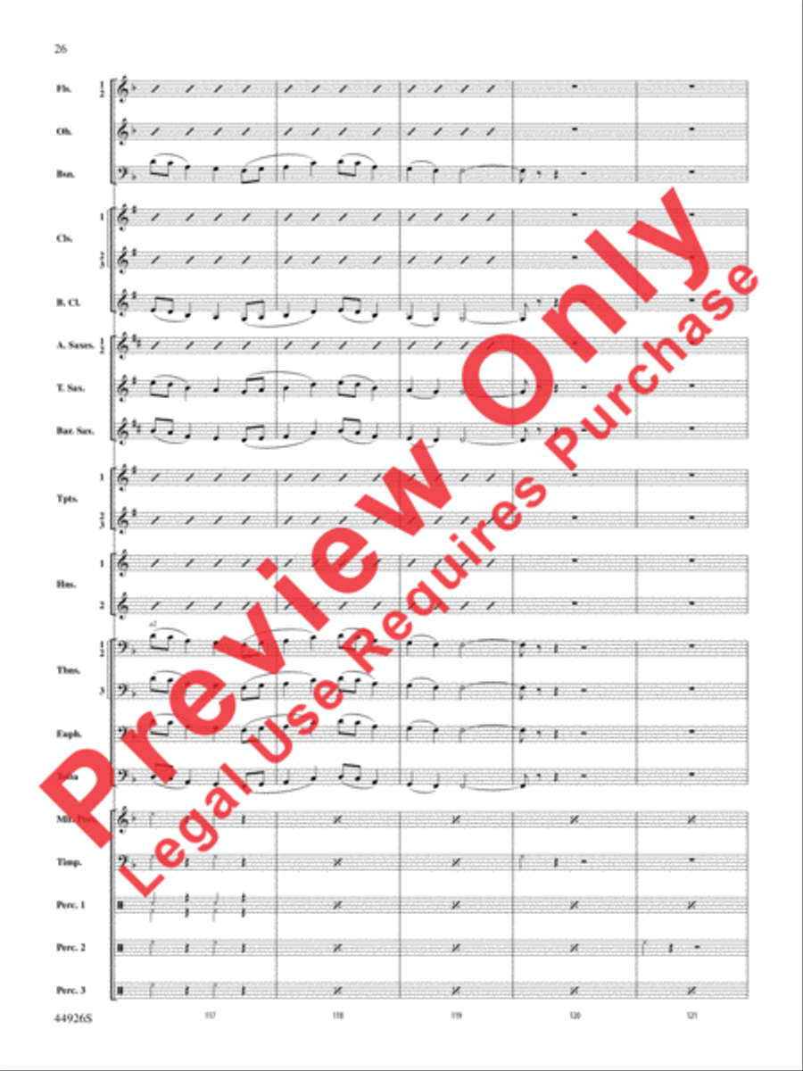 Australiana Concert Band scores gallery preview page 27