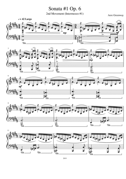 Piano Sonata - 2nd Movement image number null