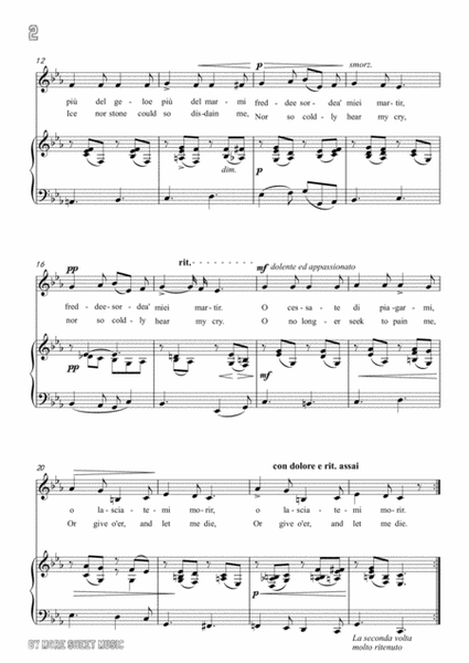 Scarlatti-O cessate di piagarmi in c minor,for Voice and Piano image number null