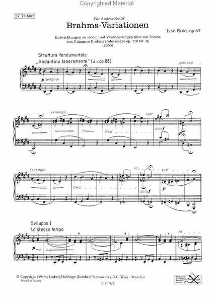 Brahms-Variationen op. 57