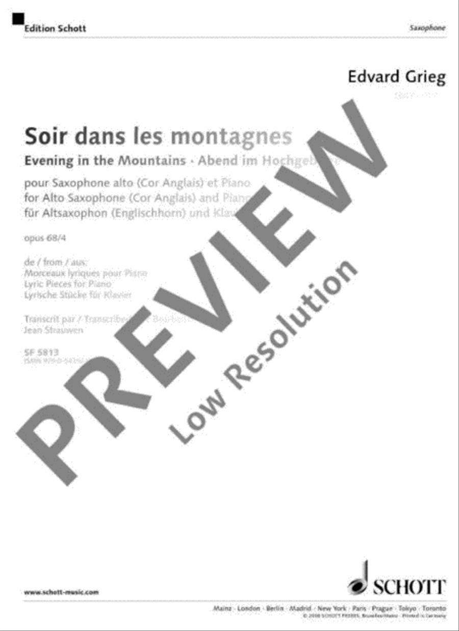 Evening in the Mountains Evening in the Mountains English Horn scores gallery preview page 2