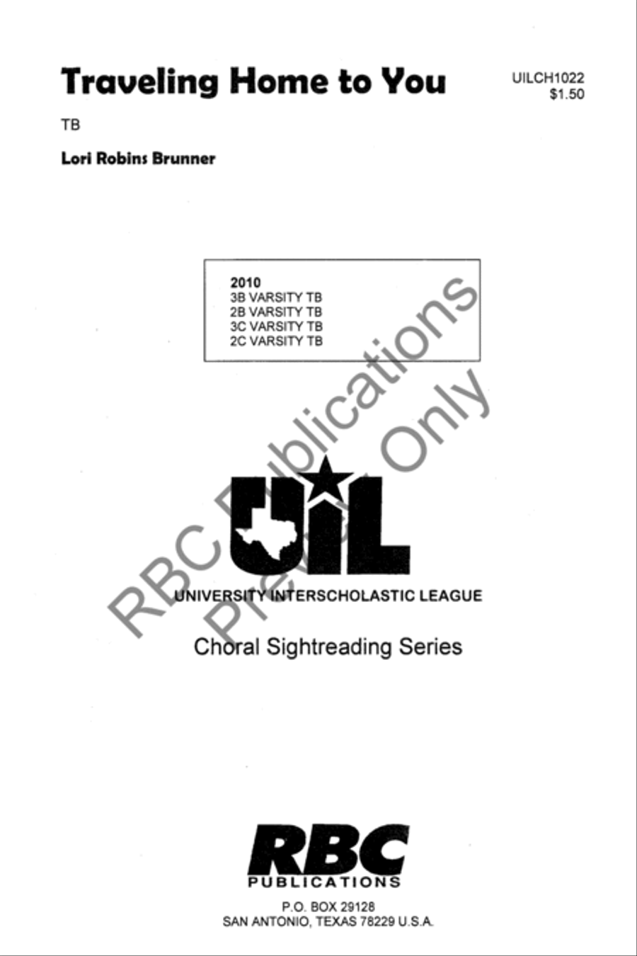 <br>Sheet music extract
