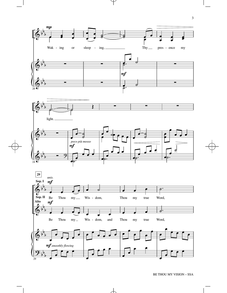 Be Thou My Vision SSA scores gallery preview page 2