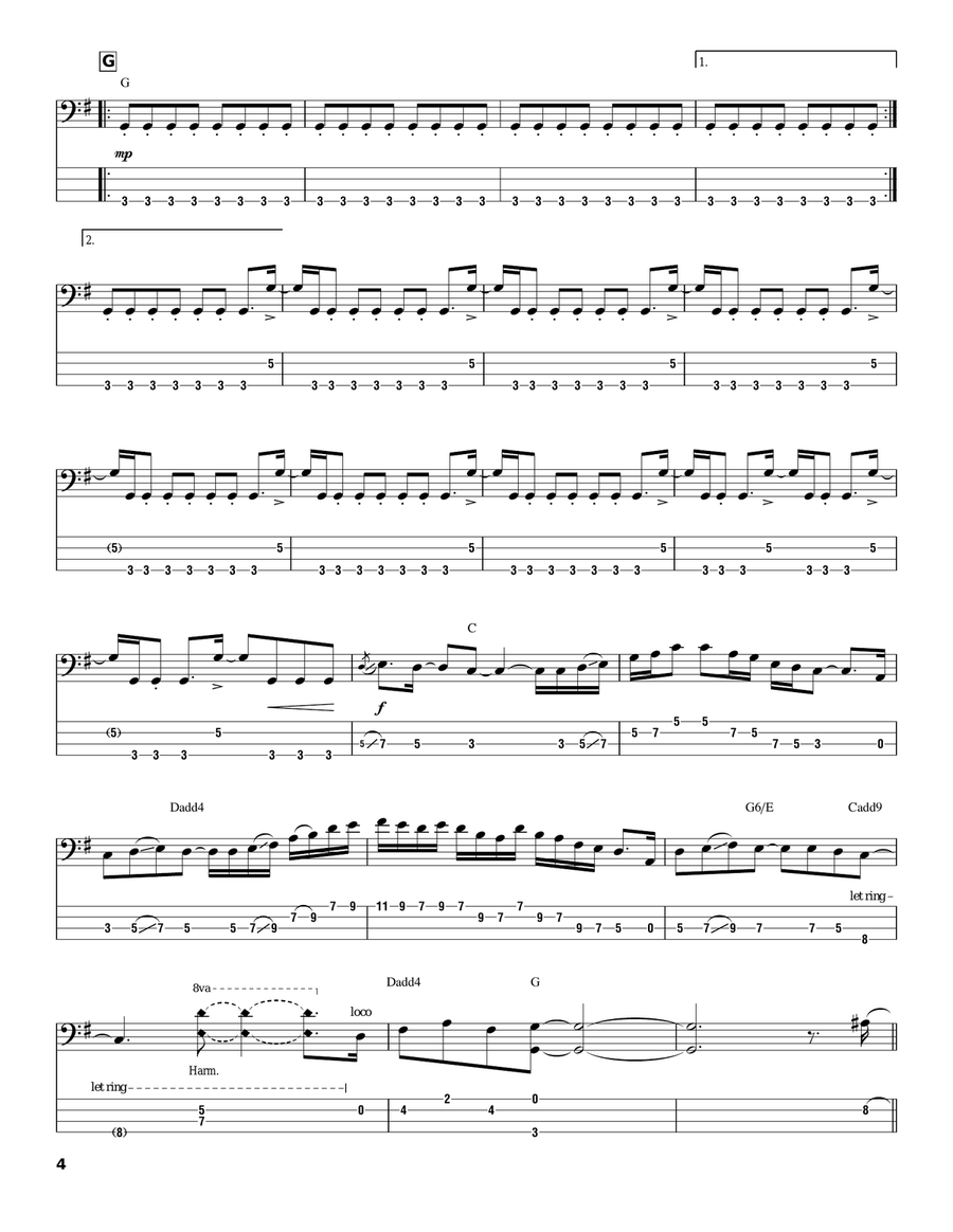 Stomping Grounds Electric Guitar scores gallery preview page 4