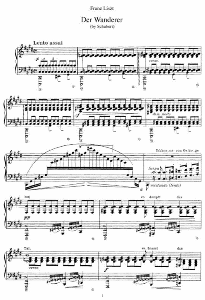 Franz Liszt - Der Wanderer (by Schubert)
