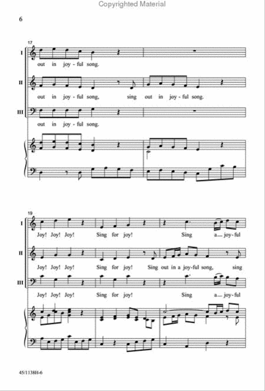 Masterworks and Madrigals for Middle School Choirs SSA scores gallery preview page 5