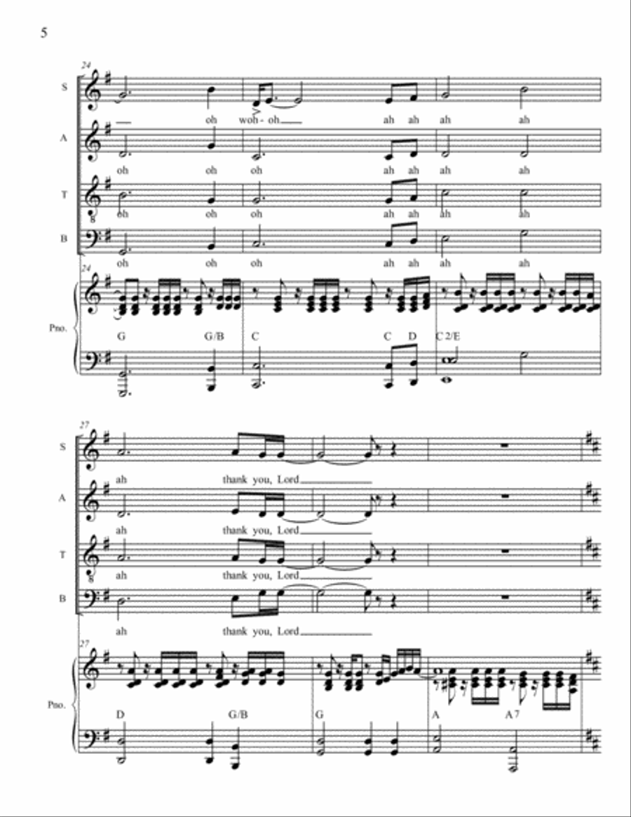 Cast Your Cares On Him 4-Part scores gallery preview page 5