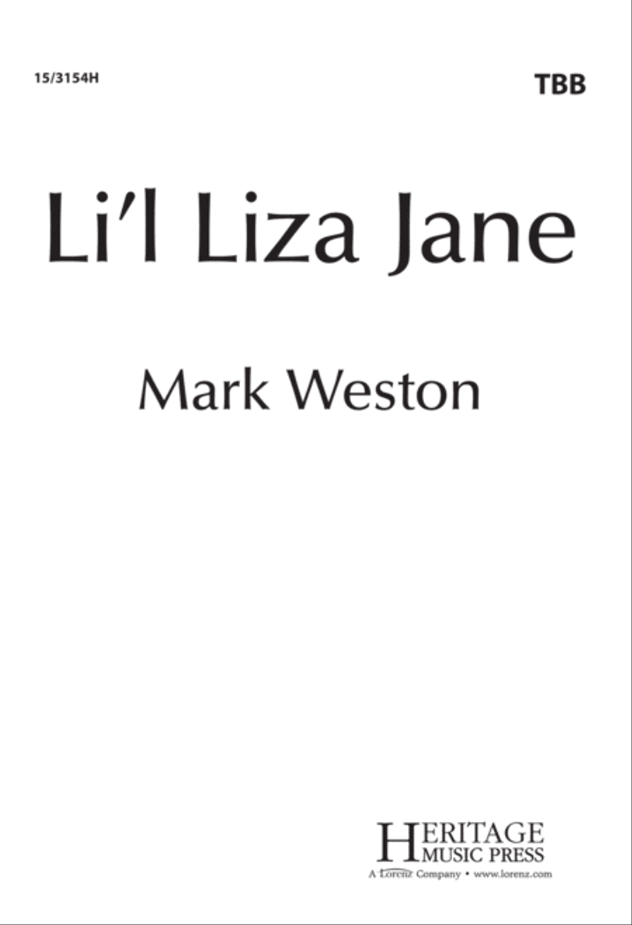 Li'l Liza Jane TTB scores gallery preview page 1