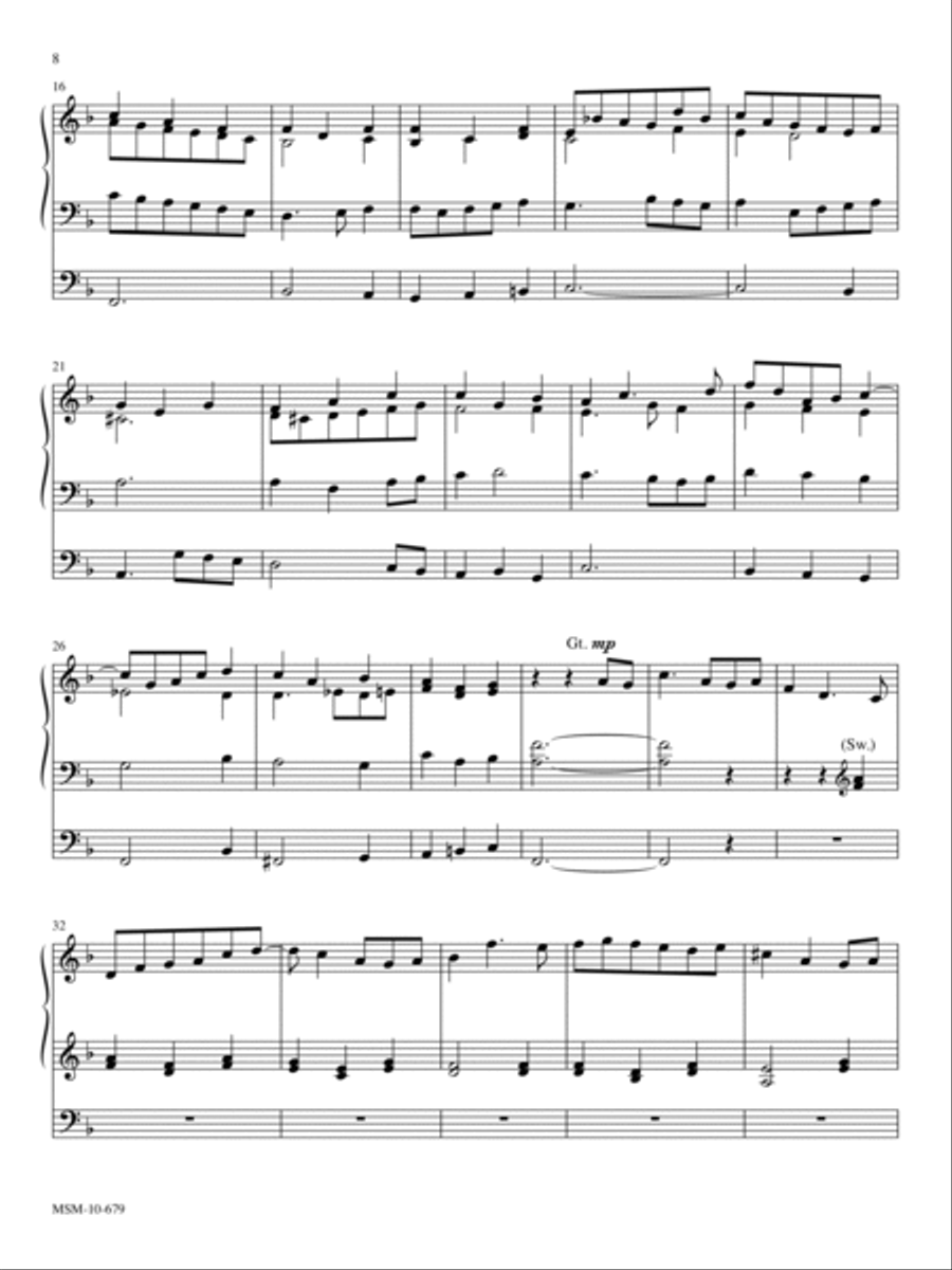 Prayerful Preludes, Set 4 Organ scores gallery preview page 5