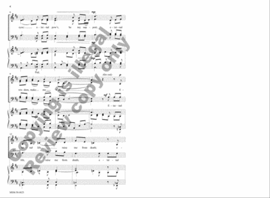 Eternal Light, Shine in My Heart 4-Part scores gallery preview page 3