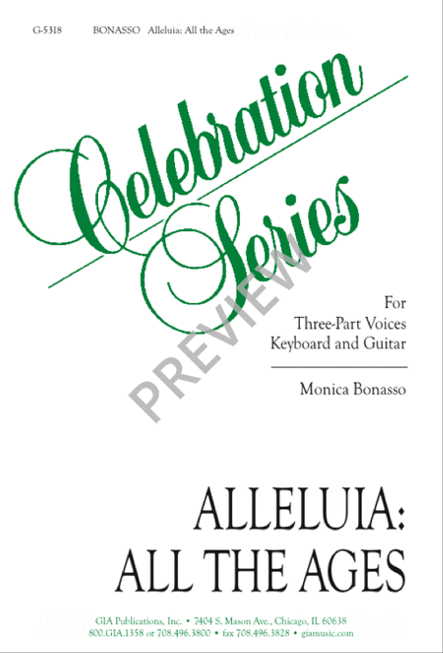 Alleluia, All the Ages 3-Part scores gallery preview page 1