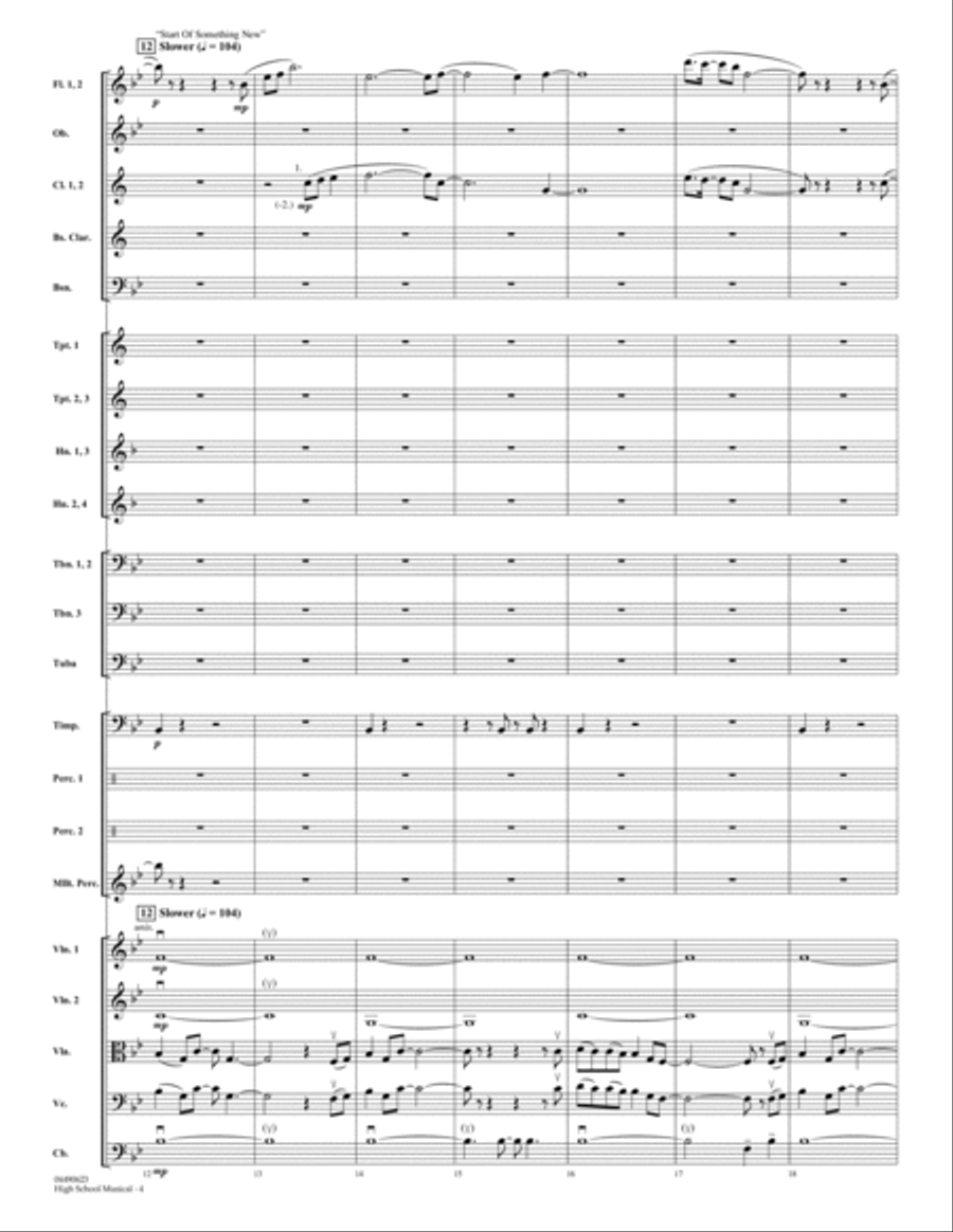 High School Musical - Full Score Score scores gallery preview page 4