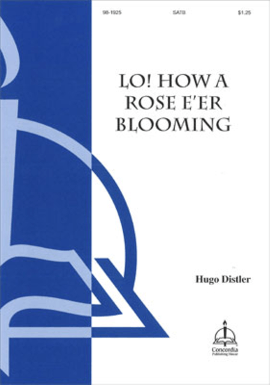 Lo, How a Rose E'er Blooming 4-Part scores gallery preview page 1