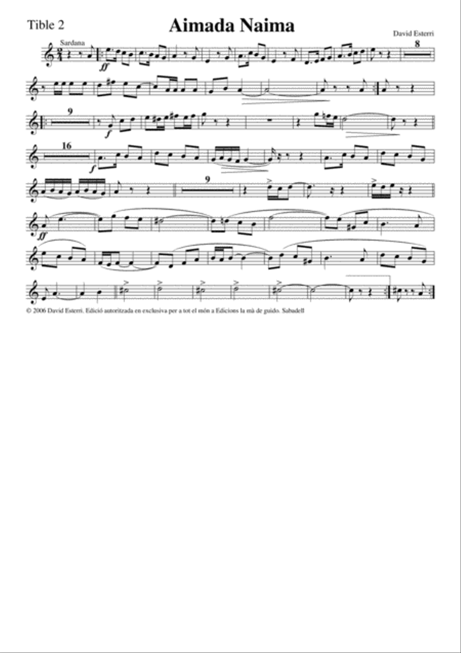 Aimada Naima Woodwind Ensemble scores gallery preview page 5