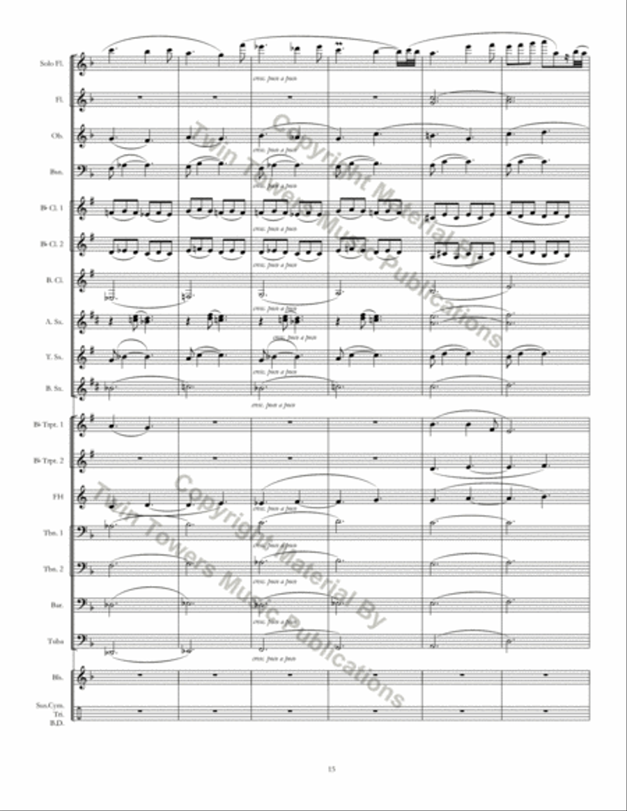 Pastorale Concert Band scores gallery preview page 16
