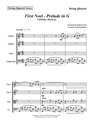 Book cover for First Noel - Prelude in G