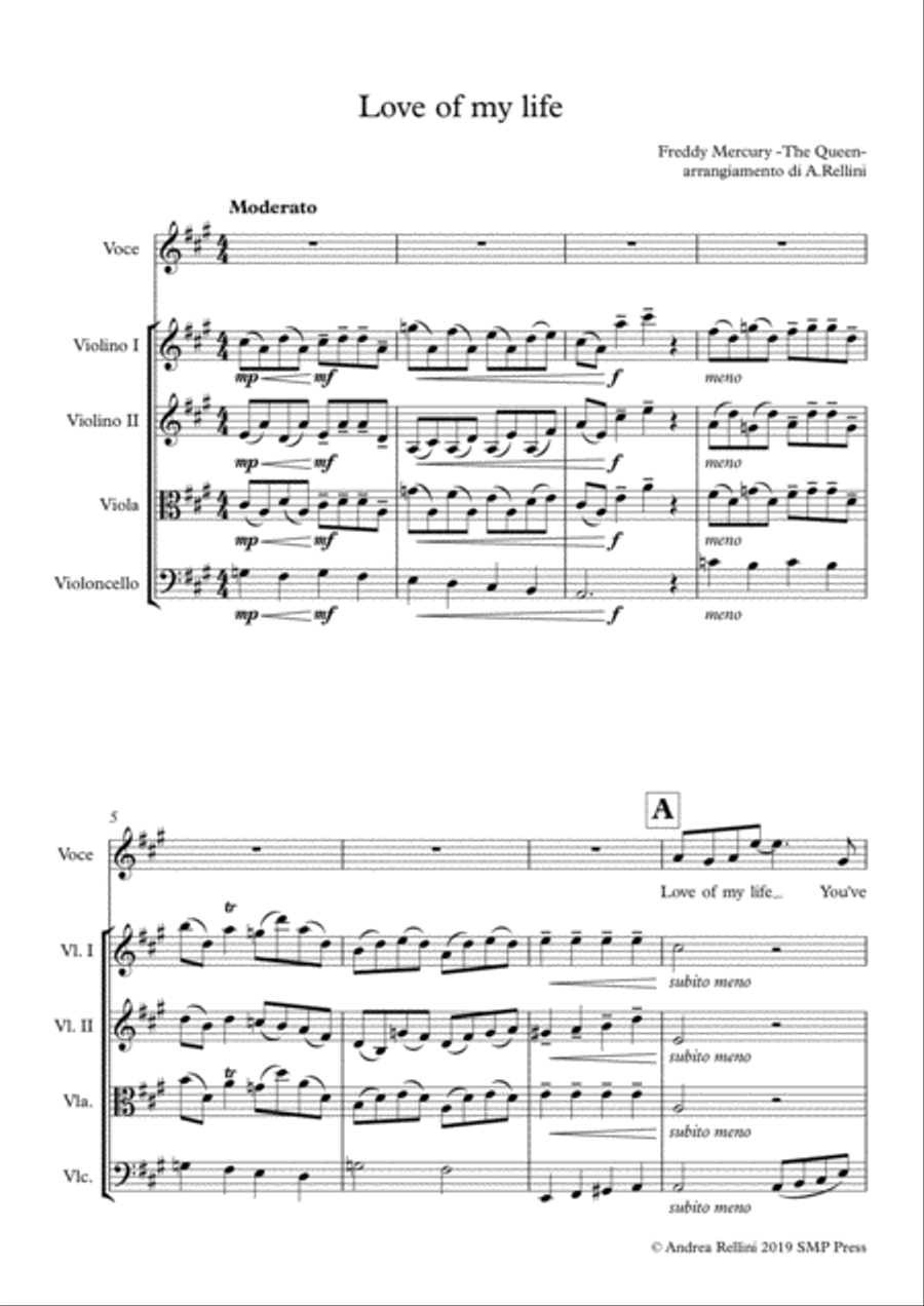 Love Of My Life Chamber Orchestra scores gallery preview page 2