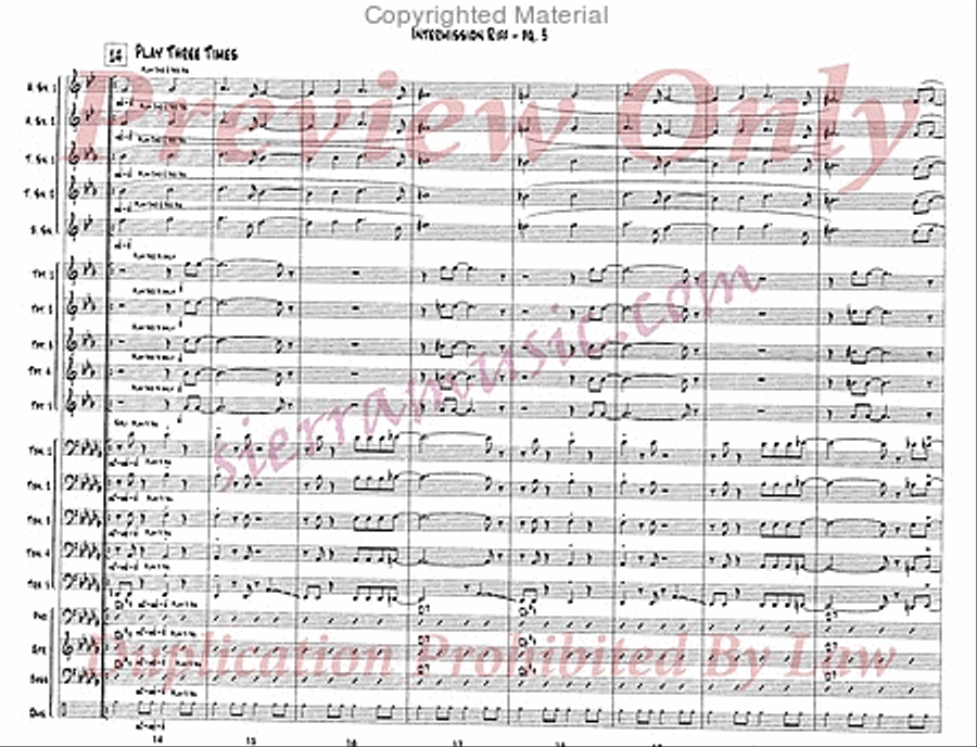 Intermission Riff Jazz Ensemble scores gallery preview page 4