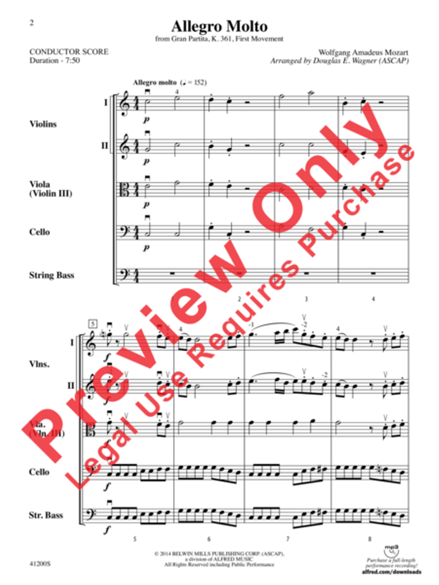 Allegro Molto String Orchestra scores gallery preview page 3