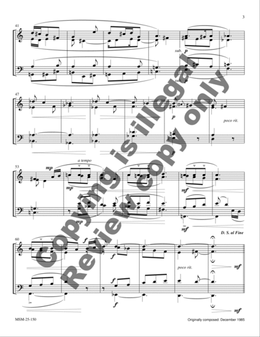 Arioso: Christmas Cradle Lullaby Brass Quartet scores gallery preview page 4