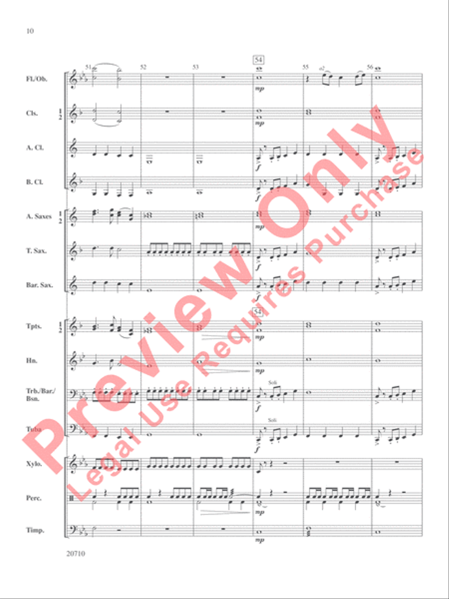 In Darkest Night Concert Band scores gallery preview page 11