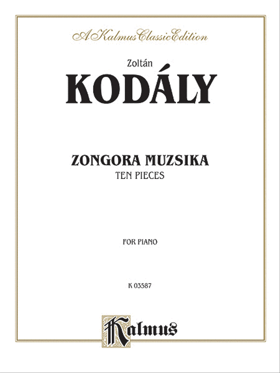 Ten Pieces (Zongora Muzsika) Piano Solo scores gallery preview page 1