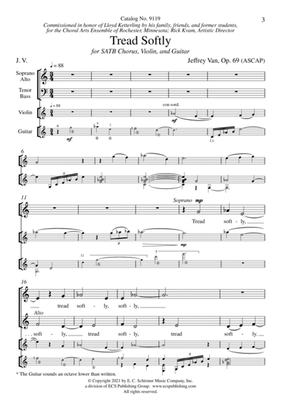 Tread Softly (Choral Score)