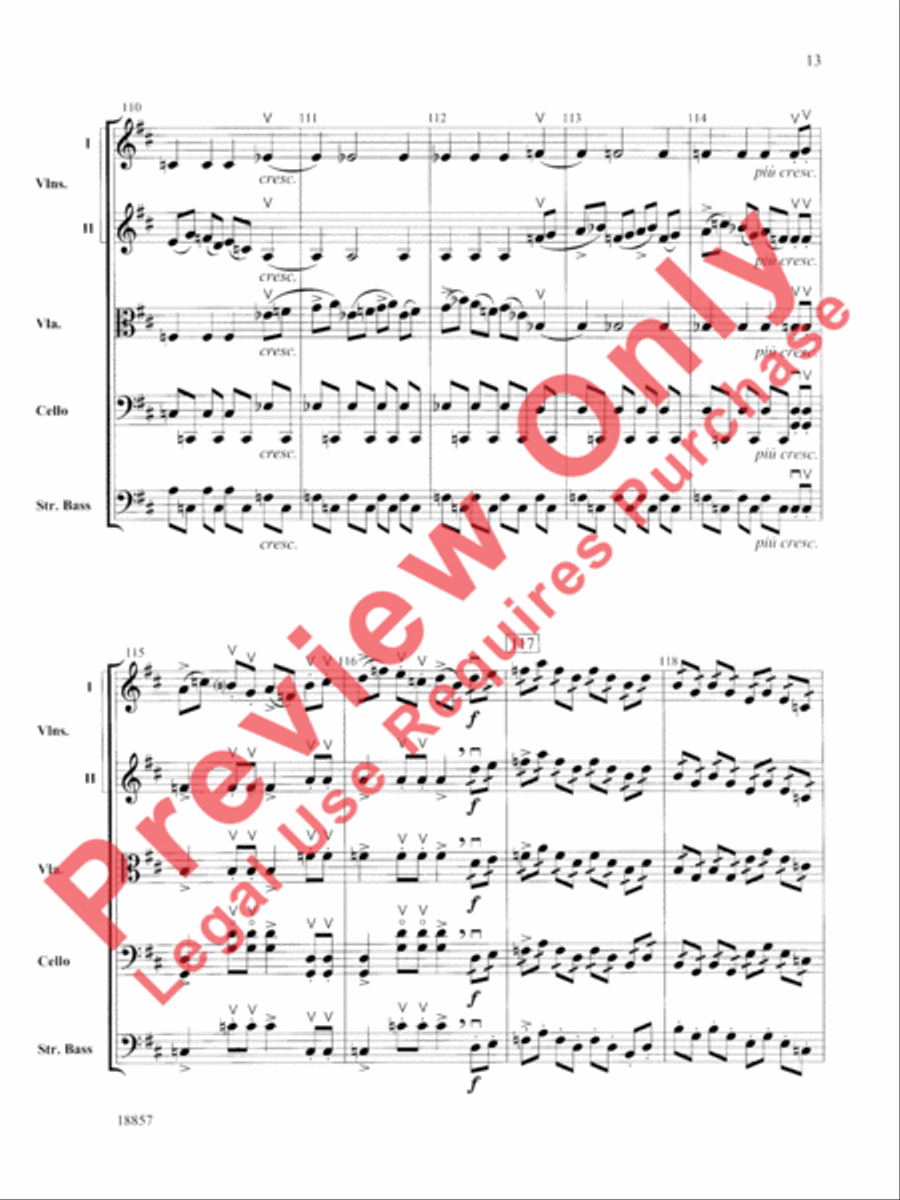 Wedding Day at Troldhaugen String Orchestra scores gallery preview page 14