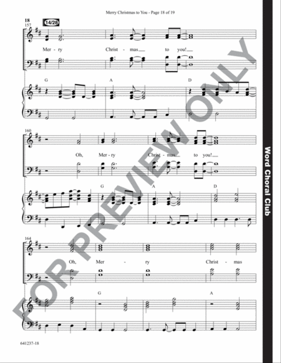 Merry Christmas to You - Anthem Choir scores gallery preview page 19