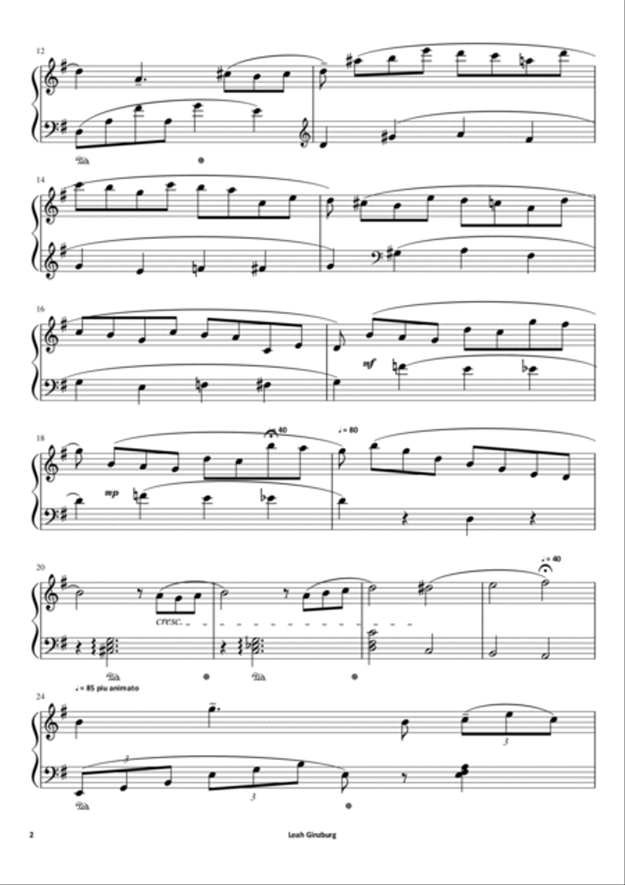 Bonne Mère by Henri van Gael Piano Solo scores gallery preview page 2