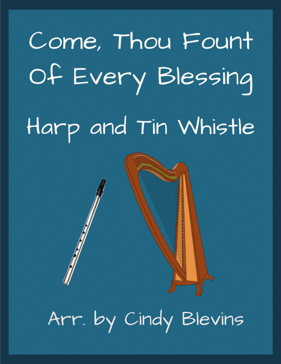 Come, Thou Fount Of Every Blessing, Harp and Tin Whistle (D) image number null