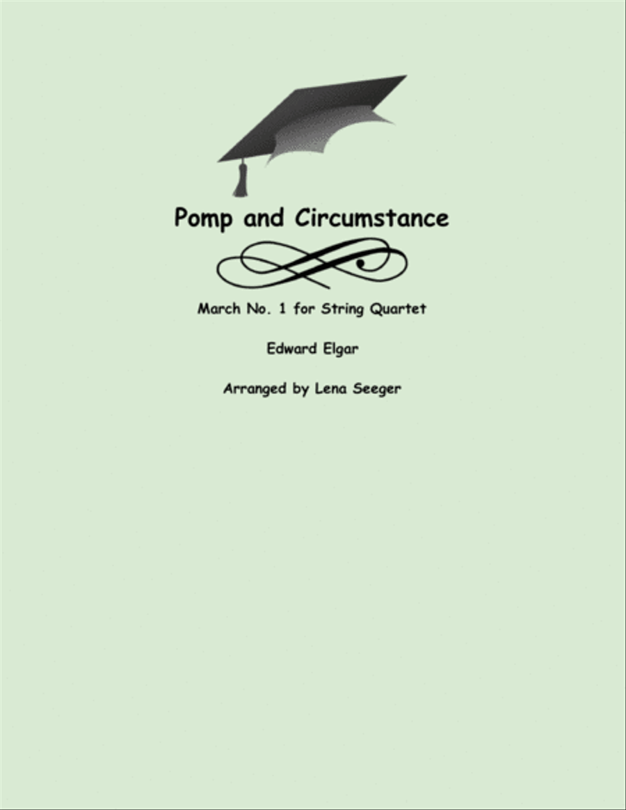 Pomp and Circumstance String Quartet scores gallery preview page 1