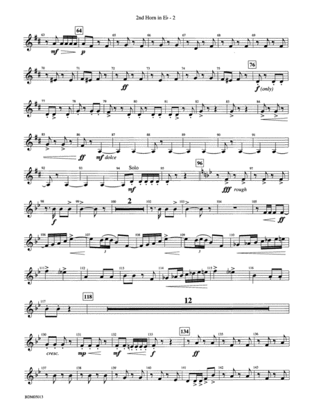 Pineapple Poll (Suite from the Ballet): (wp) 2nd Horn in E-flat