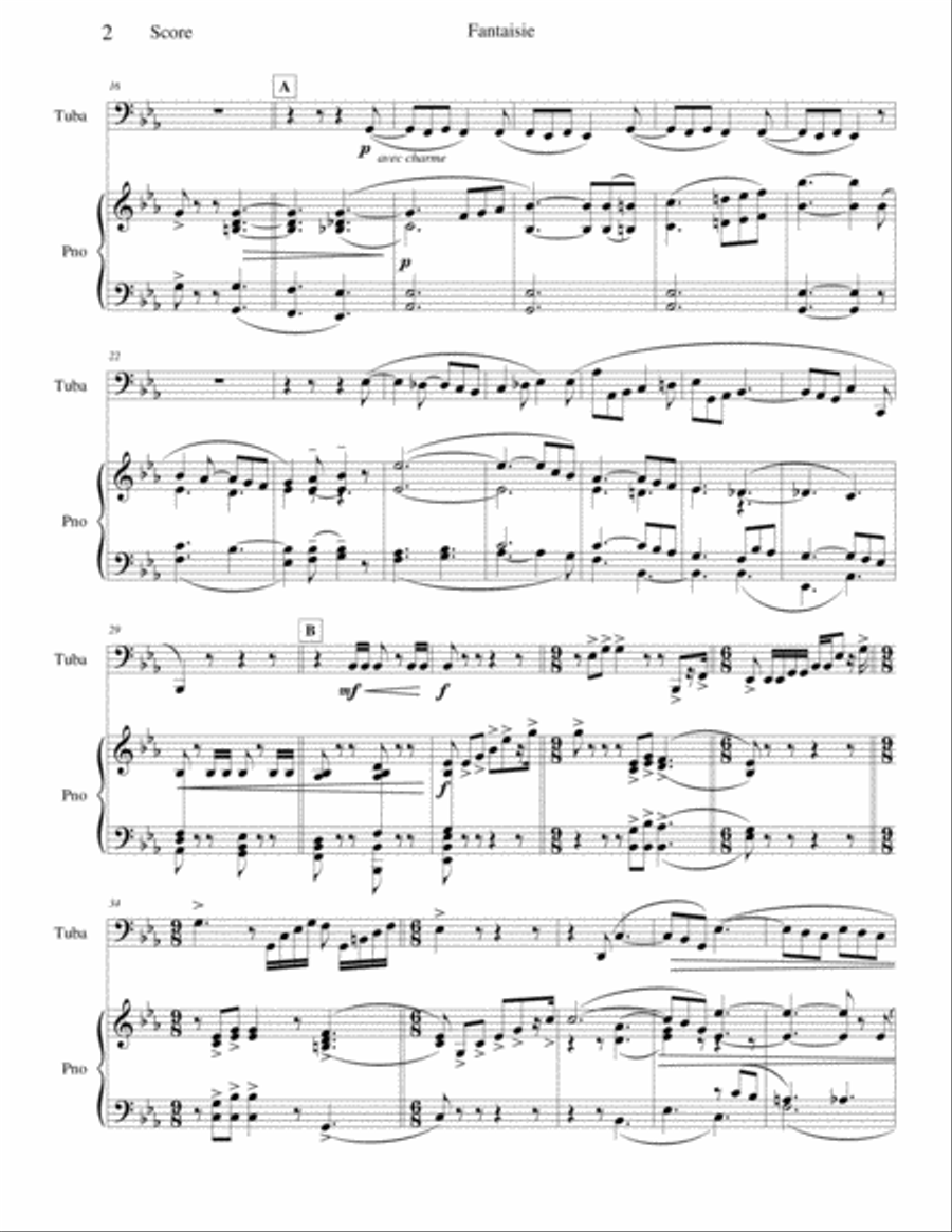 Fantaisie for Trumpet Trumpet scores gallery preview page 2