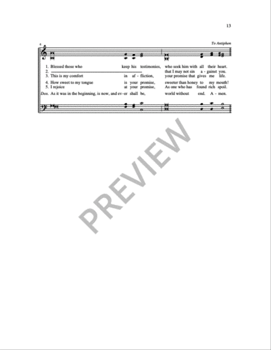Communion Antiphons for Feasts and Solemnities - Volume 1 4-Part scores gallery preview page 9