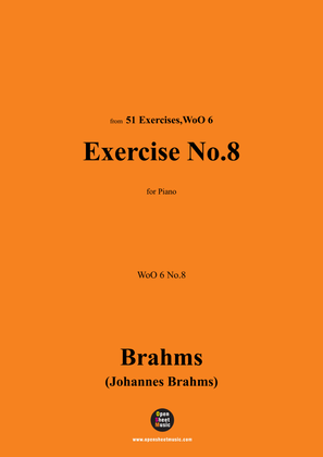 Book cover for Brahms-Exercise No.8,WoO 6 No.8,for Piano