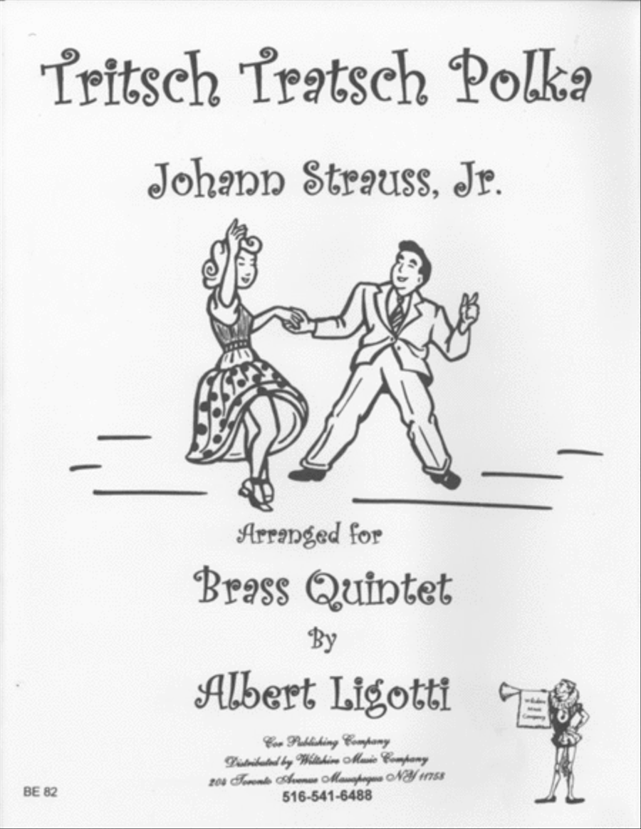 Trisch-Tratsch Polka (Albert Ligotti) Brass Quintet scores gallery preview page 1