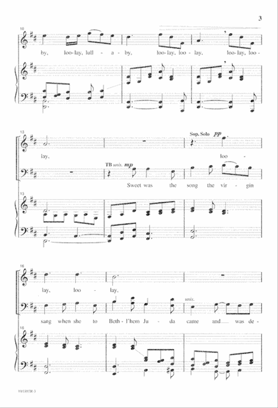 The Virgin's Lullaby 4-Part scores gallery preview page 3
