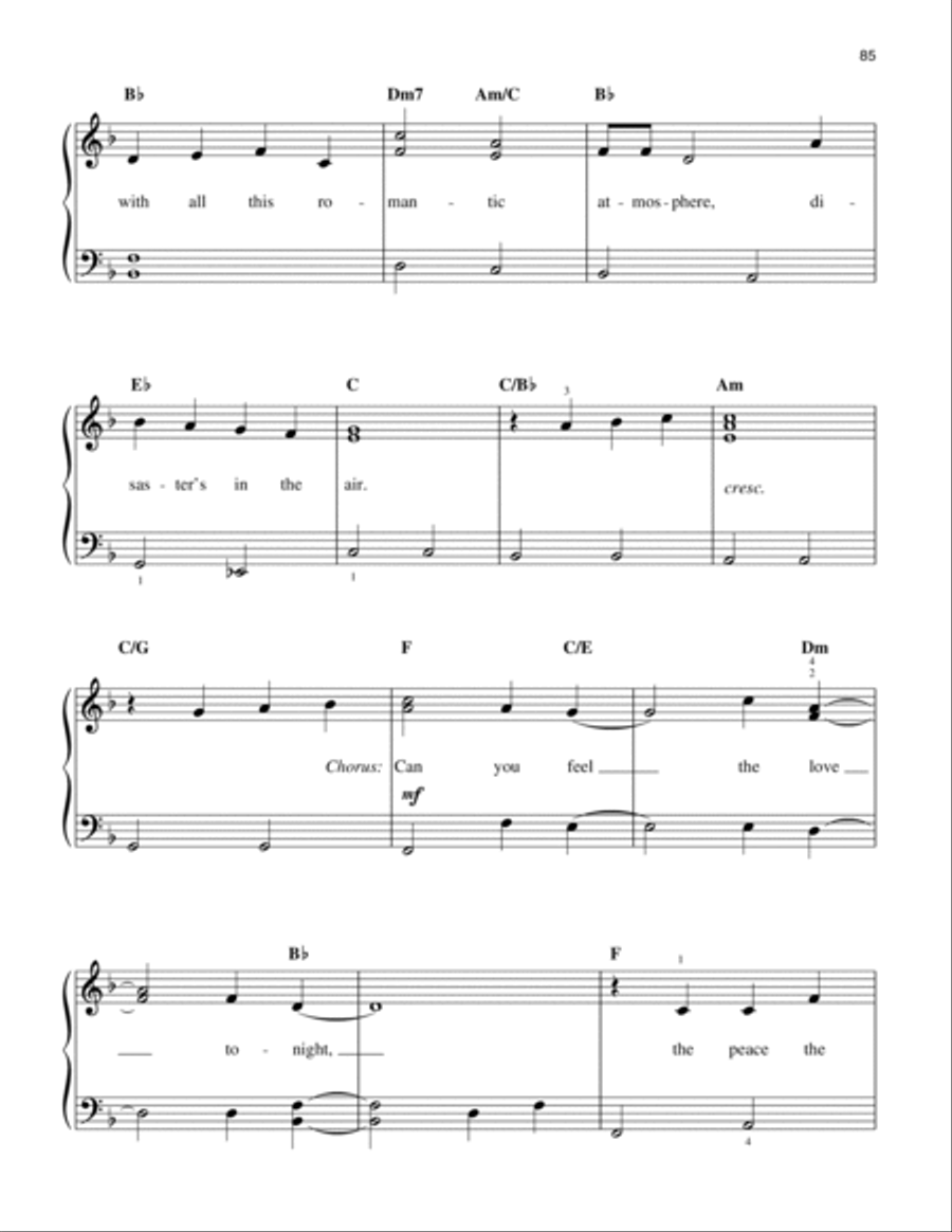 Can You Feel The Love Tonight (from The Lion King: Broadway Musical) Easy Piano scores gallery preview page 2