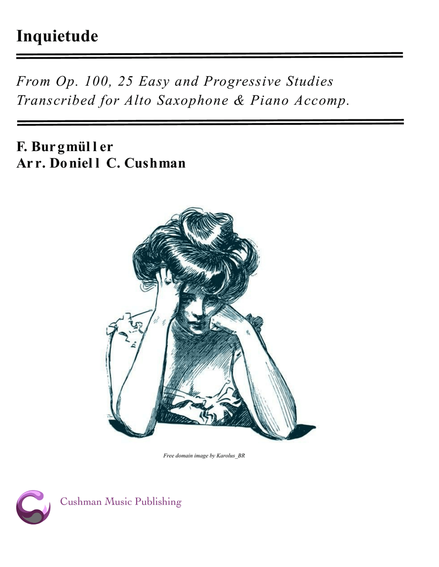 Inquietude for Alto Saxophone Alto Saxophone scores gallery preview page 1