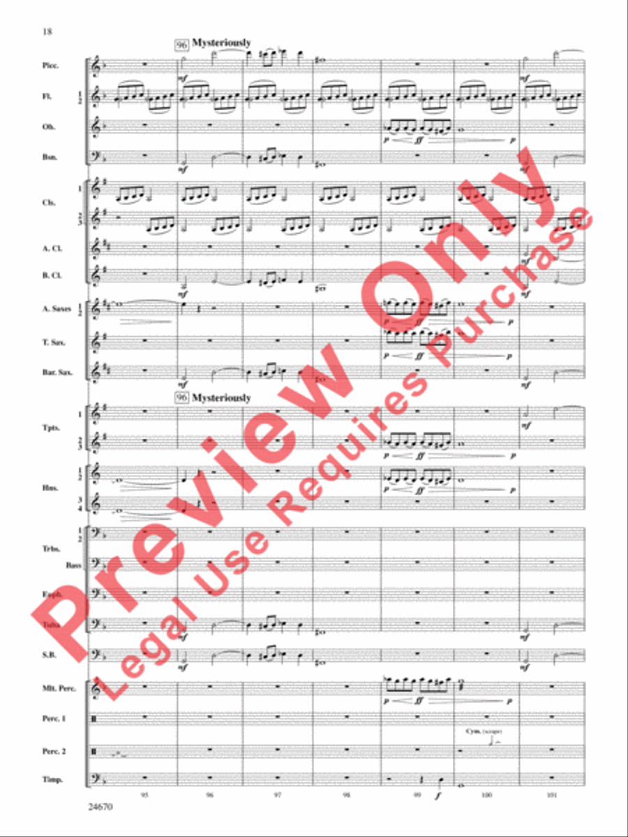 Tsunami Concert Band scores gallery preview page 19