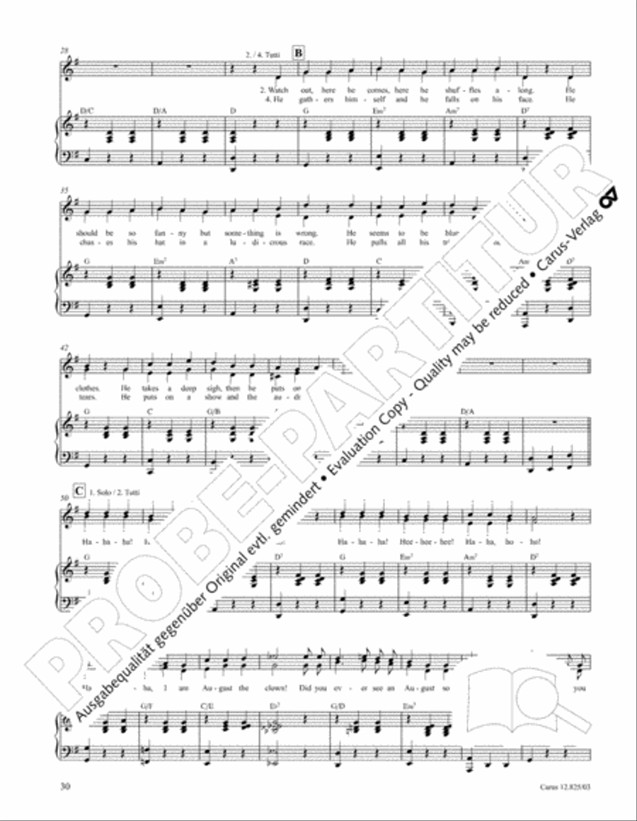 Circus Allegro Circus Allegro Choir scores gallery preview page 31