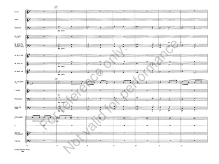 Golden Regiment Golden Regiment Concert Band scores gallery preview page 5