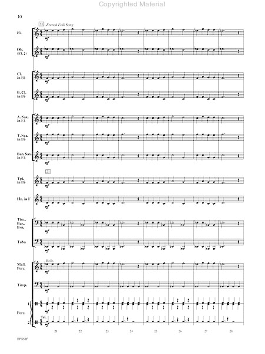 Aunt Rhodie's Diet Concert Band scores gallery preview page 11