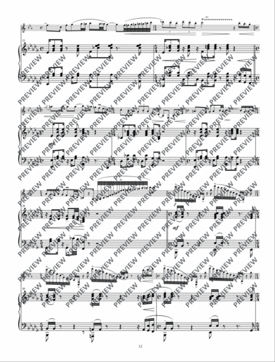 Concerto for Clarinets Clarinet Solo scores gallery preview page 13