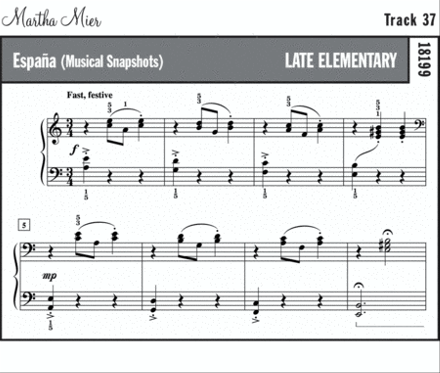 Musical Snapshots, Book 1 Easy Piano scores gallery preview page 2