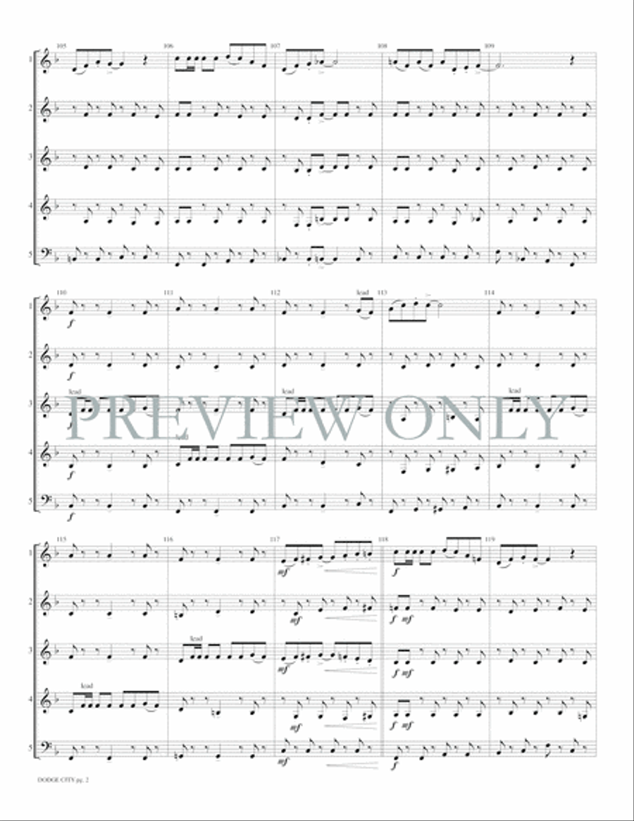 Dodge City Woodwind Ensemble scores gallery preview page 10