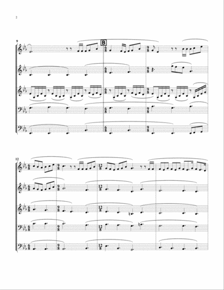 She's Always A Woman Brass Ensemble scores gallery preview page 3